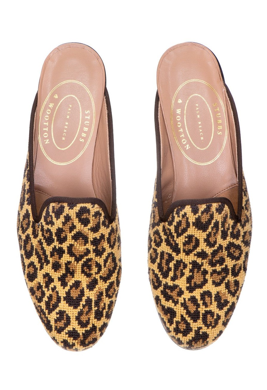 Women Stubbs and Wootton | Jane Leopard Mule (Women)