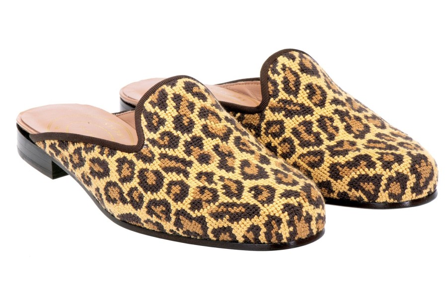 Women Stubbs and Wootton | Jane Leopard Mule (Women)