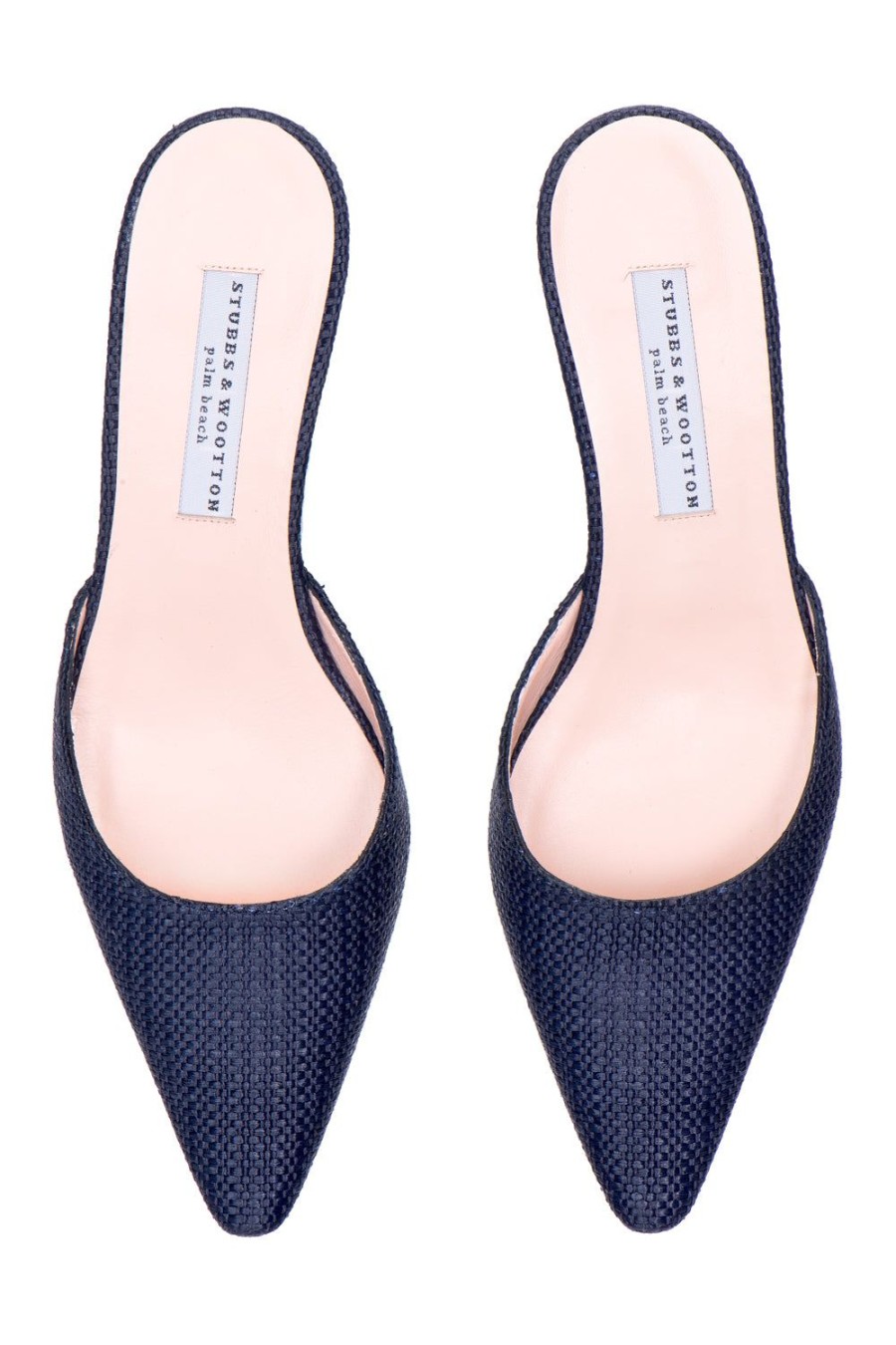 Women Stubbs and Wootton | Raffia Navy Greta