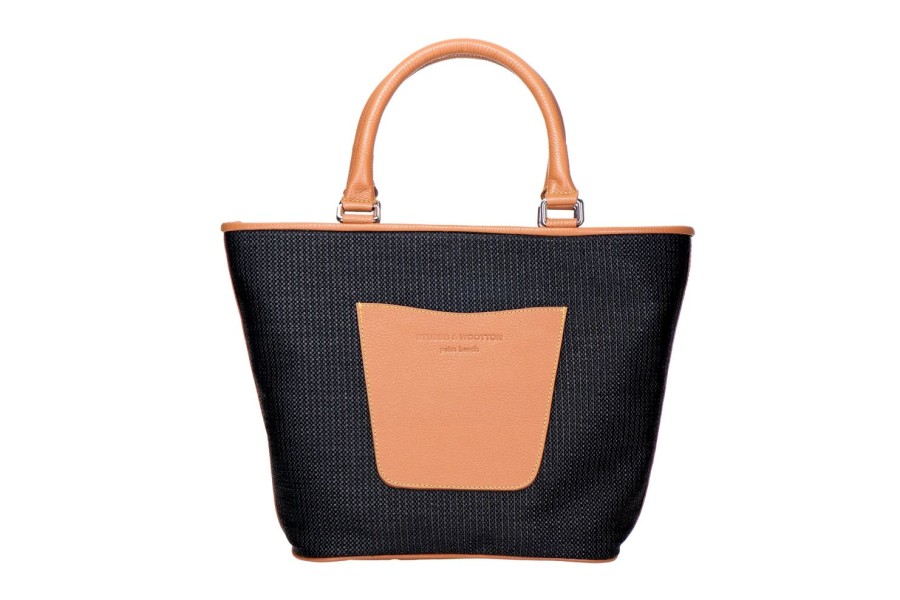 Accessories Stubbs and Wootton | Raffia Black Midi Tote