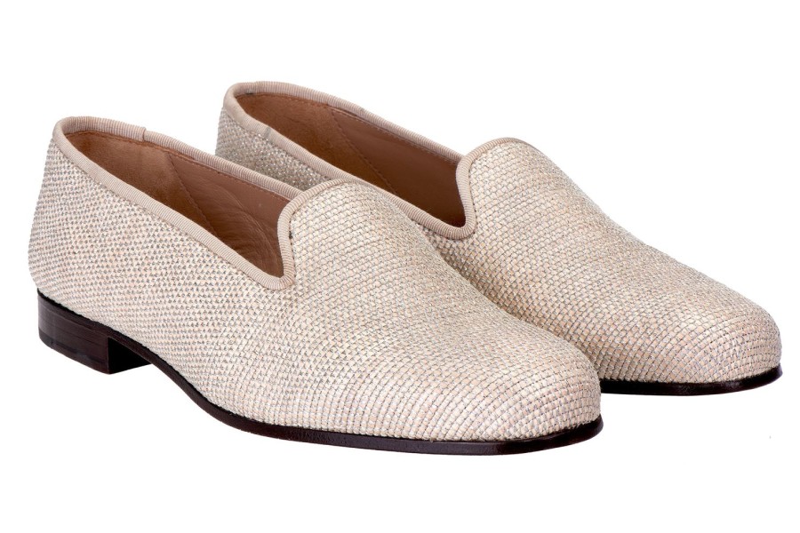 Women Stubbs and Wootton | Raffia Silver Private Stock (Women)