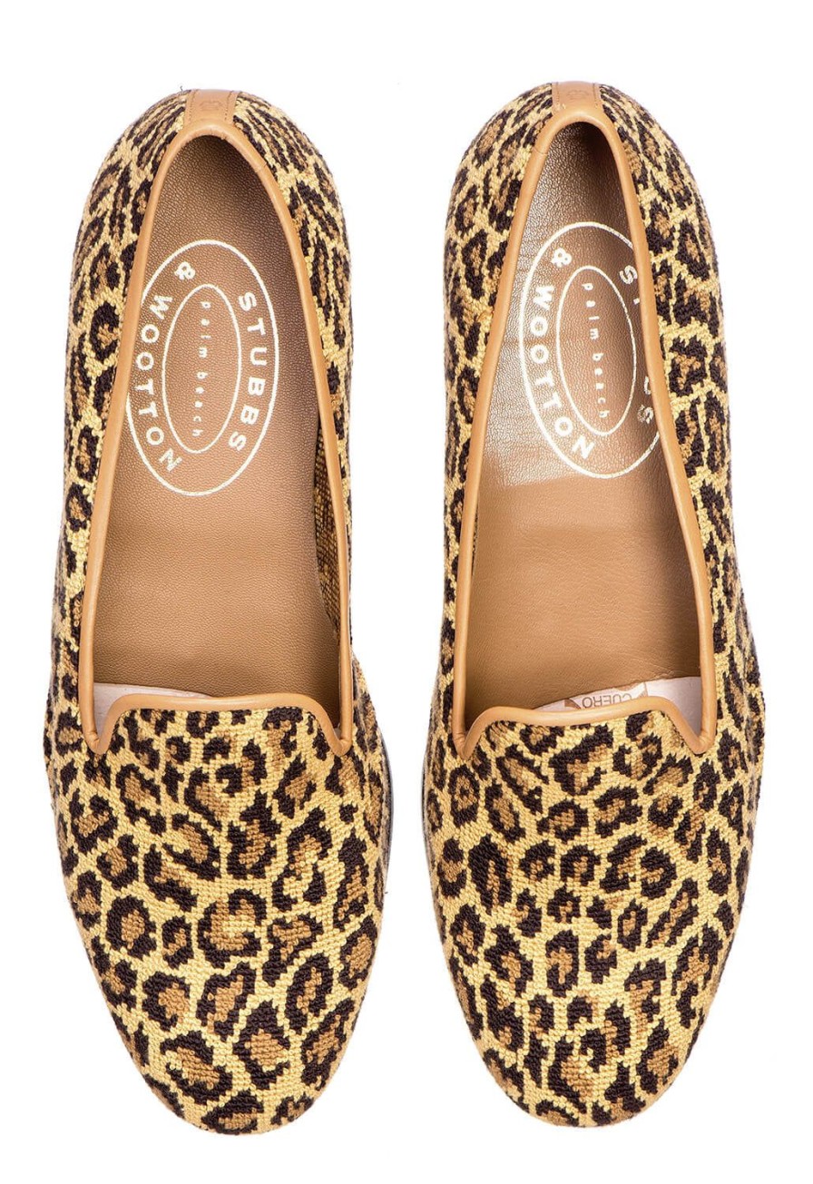 Women Stubbs and Wootton | Jane Leopard (Narrow)