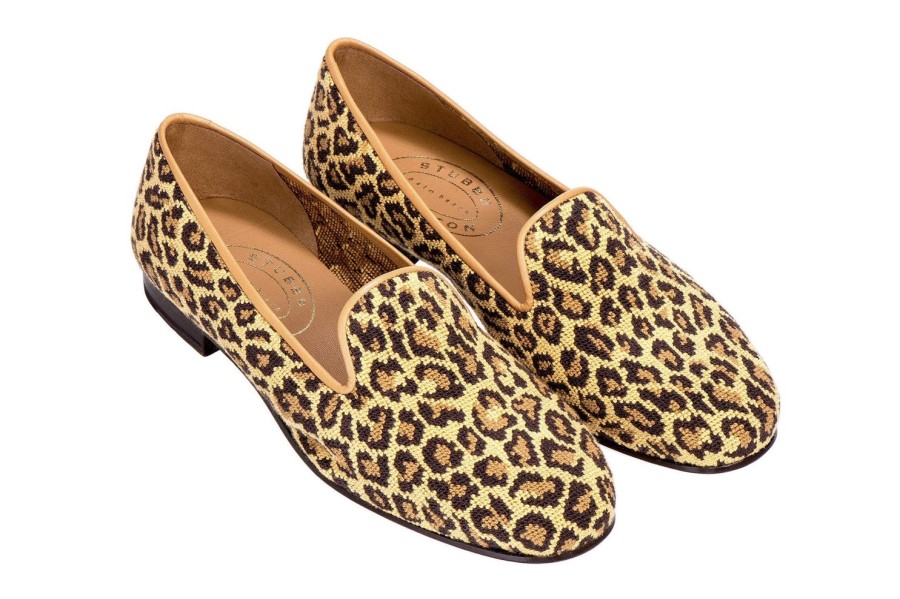 Women Stubbs and Wootton | Jane Leopard (Narrow)