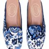 Women Stubbs and Wootton | Heriz Blue Mule (Women)