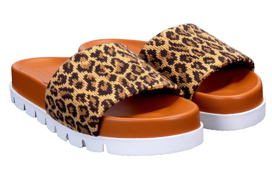 Women Stubbs and Wootton | Jane Leopard Slip (Women)