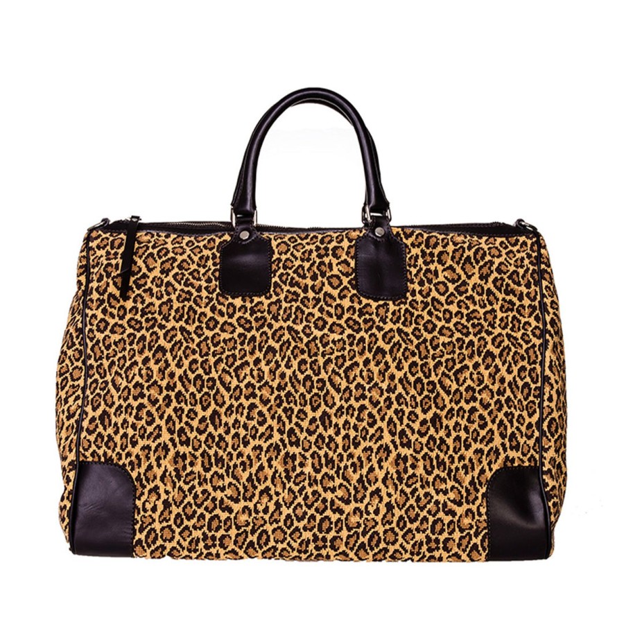 Accessories Stubbs and Wootton | Jane Leopard Weekender