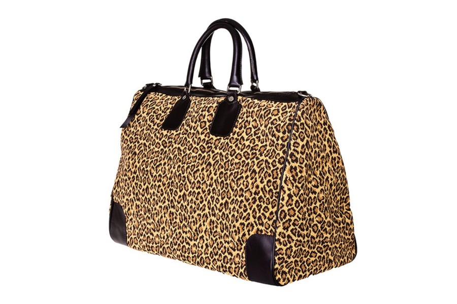 Accessories Stubbs and Wootton | Jane Leopard Weekender