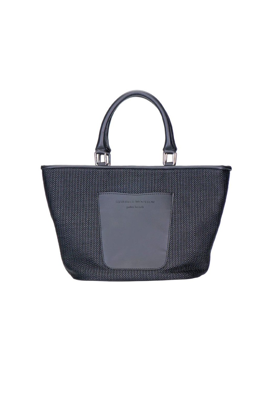 Accessories Stubbs and Wootton | Raffia Black Mini Tote