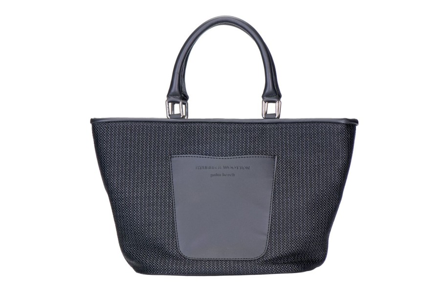 Accessories Stubbs and Wootton | Raffia Black Mini Tote