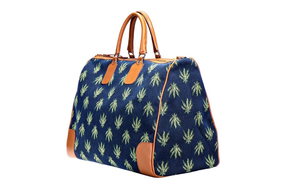 Accessories Stubbs and Wootton | Hemp Navy Weekender