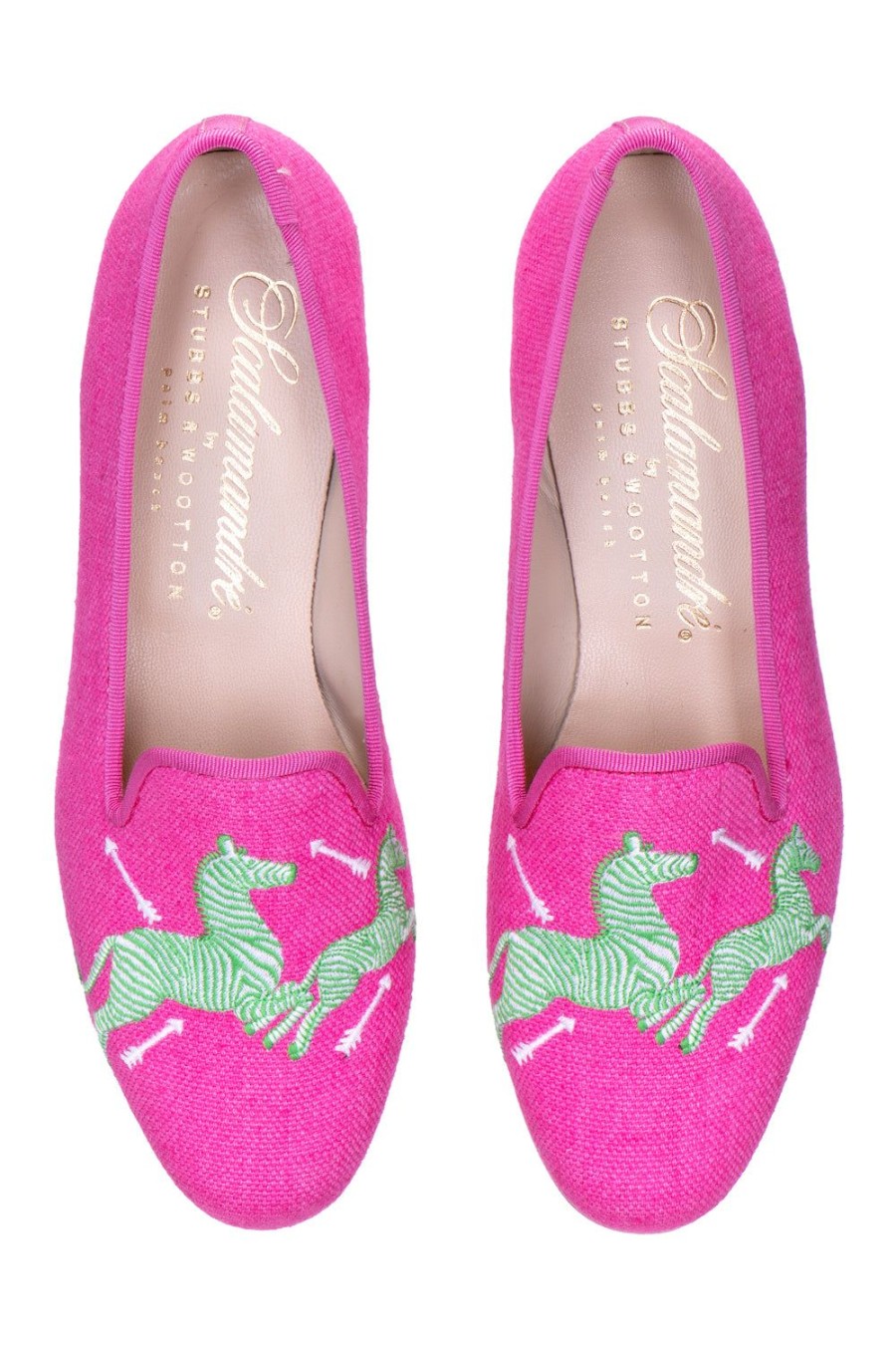 Women Stubbs and Wootton | Zebras Fuchsia (Women)