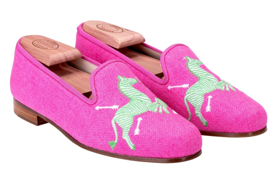 Women Stubbs and Wootton | Zebras Fuchsia (Women)