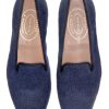 Women Stubbs and Wootton | Navy Needlepoint (Women)