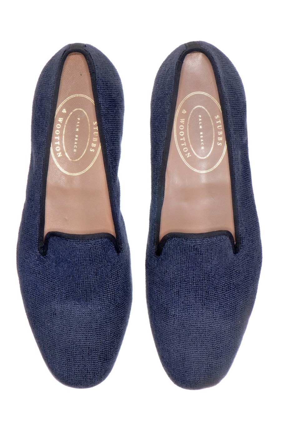 Women Stubbs and Wootton | Navy Needlepoint (Women)