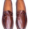 Men Stubbs and Wootton | Merritt Brown Boat Shoe (Wide)