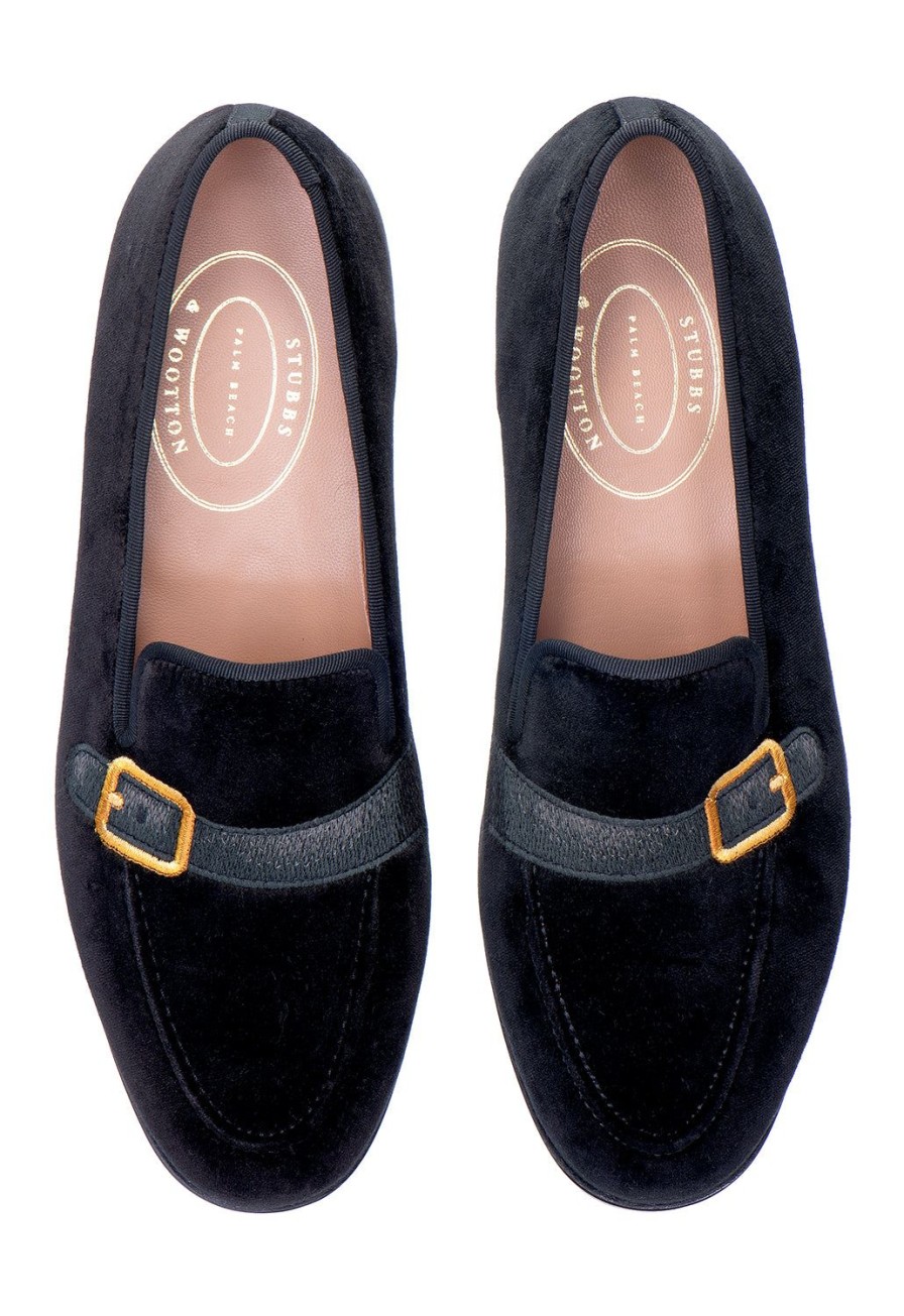 Men Stubbs and Wootton | Strapped Black Venetian (Men)