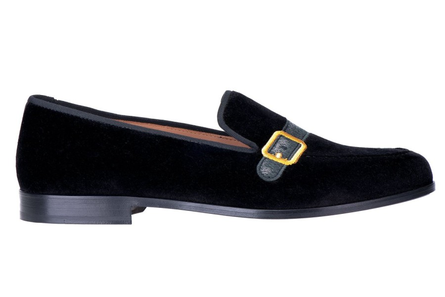 Men Stubbs and Wootton | Strapped Black Venetian (Men)