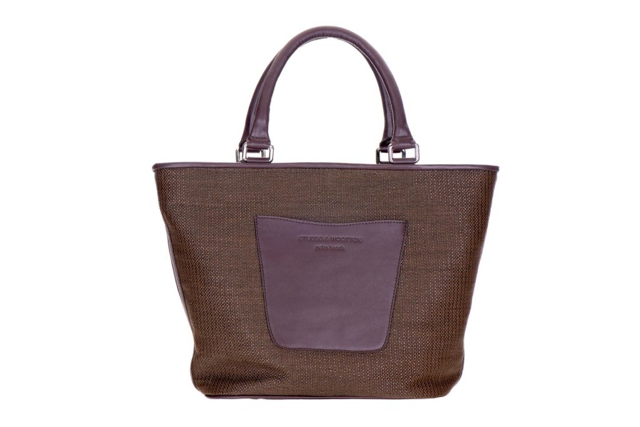 Accessories Stubbs and Wootton | Raffia Espresso Midi Tote