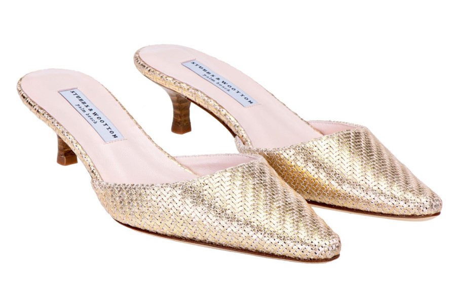 Women Stubbs and Wootton | Raffia Gold Greta